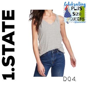 NWT 1.STATE Stripe Tank Top 3X (D04)